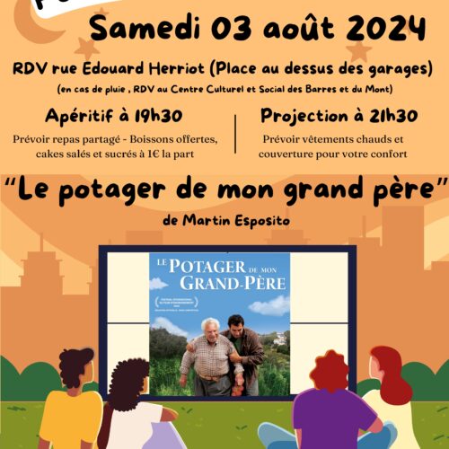 ciné plein air le potager de mon grand père