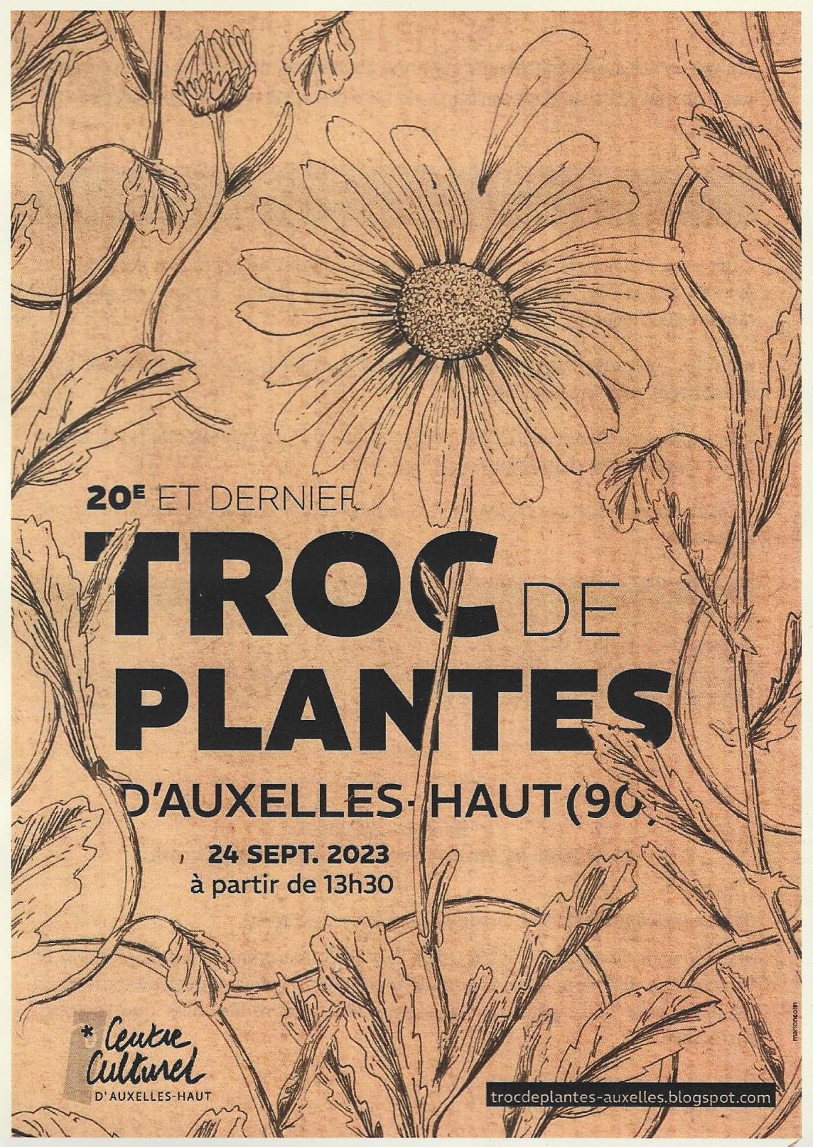 affiche troc de plantes Auxelles Haut