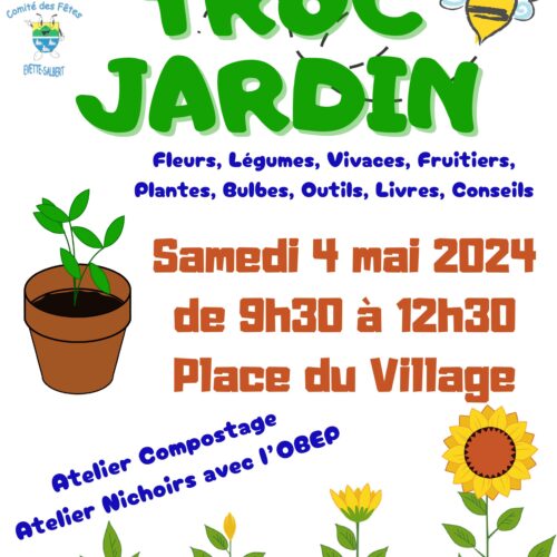 Affiche troc jardin Evette 2024